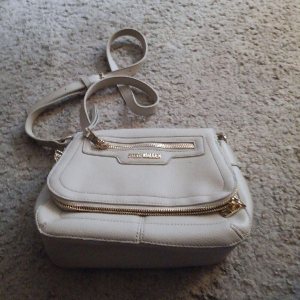 steve madden white crossbody bag purse